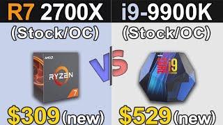 Ryzen 7 2700X Vs. i9-9900K  Stock and Overclock  New Games Benchmarks