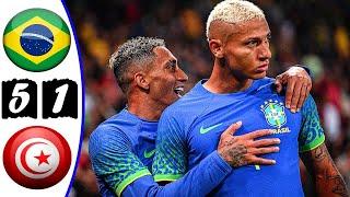 #brazil  Brazil Vs Tunisia 5 1  l Highlights and Goals l 2022 friendly