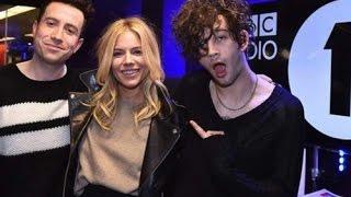 Matty Healy from The 1975 with Sienna Miller  BBCR1s Breakfast Show January 2017 part 2