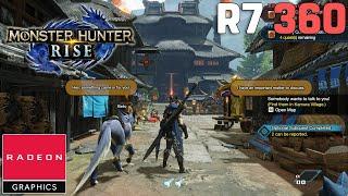 Monster Hunter Rise - R7 360 2GB - 1080p Average Settings
