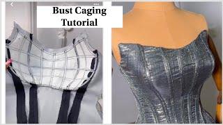 Bustier Caging Tutorial  How to cage a bustier and Corset