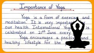 Essay On Importance Of Yoga In English  Importance Of Yoga Essay In English  योग के फायदे