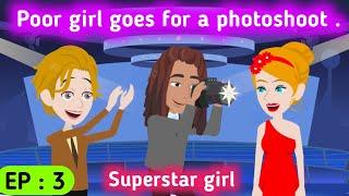 Superstar girl part 3  English story  Learn English  Animated stories  Sunshine English