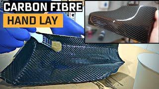 CHEAPEST way to make CARBON FIBER. No specialist tools. Hand laminating DIY EPOXY RESIN