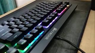 Corsair K68 RGB Mechanical Gaming Keyboard Cherry MX Red Switches