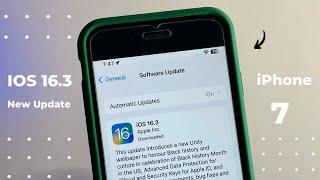 IOS 16.3 new update for iPhone 7  How to download ios 16 update in iPhone 7