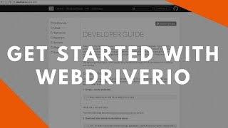 Get Started With WebdriverIO - WebdriverIO Wednesdays