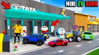 Franklin & shinchan Builder New Mini EV BUNK in GTA5. Telugu  Tri Star