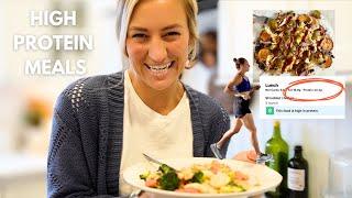 what I eat in a day high protein + healthy living vlog