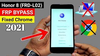 Honor 8 FRD-L02 GoogleFRP BYPASS 2021 Without PC