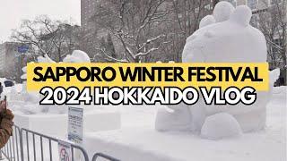 Sapporo Snow Festival 2024 Odori and Susukino  Hokkaido Japan Vlog