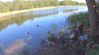 Tench fishing with feeders