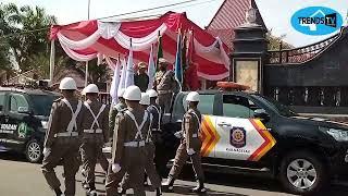 Pemberangkatan Kirab Pataka Jer Basuki Mawa Beya Jatim Dari Kabupaten Magetan ke Kabupaten Ngawi