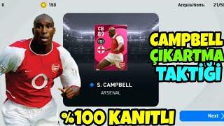 İKON CAMPBELL ÇIKARTMA TAKTİĞİ  %100 KANITLI  ARSENAL İKON ÇIKARTMA TAKTİĞİ  PES 2021 MOBİLE