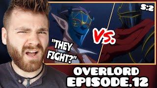 AINZ Vs. DEMIURGE??  OVERLORD - EPISODE 12  SEASON 2  New Anime Fan  REACTION