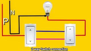 two way switch connection bord wiring  2 way switch connection house wiring  wiring videos