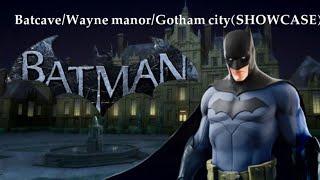 I built the batcave including Gotham city and the Wayne manor in fortnite SHOWCASE