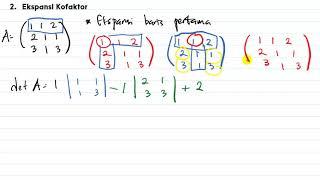 Determinan 3x3 dengan Ekspansi Kofaktor