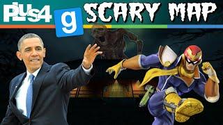 Gmod Scary Map Funny Moments  Obama and Captain Falcon Have Necrophobia  Plus4