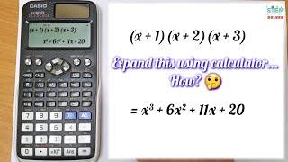 How to expand polynomials using calculator