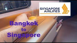 Singapore Airlines Bangkok to Singapore in Business Class A350