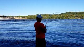 Andy gets SPOOLED on a Prehistoric Paddle-fish