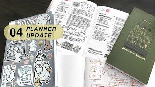 April 2024 Planner Update  Hobonichi Ink Swatches Sketchbook Take A Note Planner