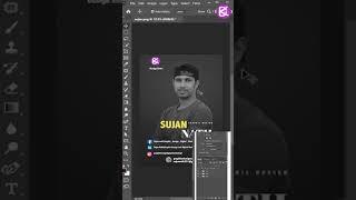 Simple Post Design in photoshop DESIGN ENTER #shorts #photoshop