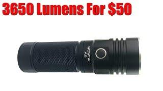 Wowtac A5 Flashlight Review 3600 Lumens For $50