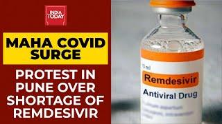 Covid Crisis Relatives Of Patients Stage Protest Over Shortage Of Remdesivir Injections In Pune