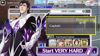 Ranged Captain Week Guild Quest God EASILY Clears Very Hard - Bleach Brave Souls
