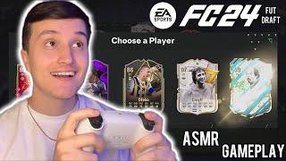 ASMR Gaming  EA FC 24 FUT Draft ️ gum chewing + controller sounds