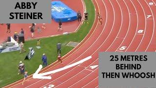 WOW. Abby Steiner Remember The Name Whoosh 4x400 NCAA Womens Relay. Absurd