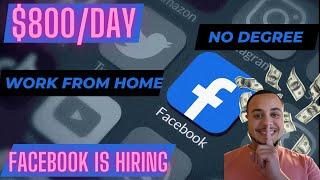 $4000WEEK FACEBOOK IS HIRING NOW - HIGH-PAYING WORK FROM HOME REMOTE JOBS