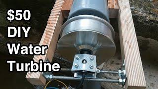 The $50 Water Turbine - DIY Portable Powerful and Open Source