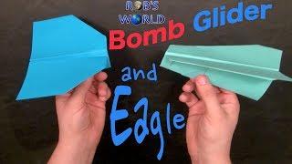 2 EASY Paper Planes - Boomerang Glider and Eagle