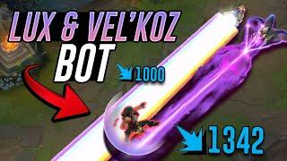 Lux + Velkoz  The Ultimate Poke Double Laser Bot Lane