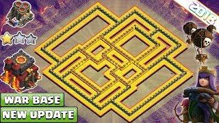 NEW Th10 War Base 2018  Anti Everything Anti Valkyrie Anti Bowler Anti 1 & 2 Star - Clash of Clans