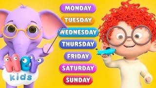 The seven days of the week  Educational Songs for Kids  HeyKids Nursery Rhymes