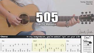 505 - Arctic Monkeys  Fingerstyle Guitar  TAB + Chords + Lyrics