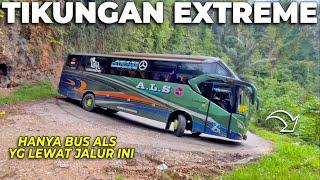 HANYA BUS ALS YG LEWAT JALUR EXTREME INI ALS 147 MELEWATI TIKUNGAN PATAH KUBURAN DUO RIMBO PANTI