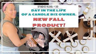 STUDIO VLOG #30  NEW FALL PRODUCT  DAY IN THE LIFE OF A CANDLE MAKER  SMALL BUSINESS VLOG