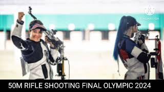 Chiara leone gold  rifle final  50 meter rifle 3 position shooting final Olympic 2024