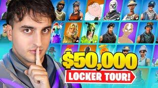 MCCREAMYS $50000 FORTNITE LOCKER TOUR 2000+ Skins