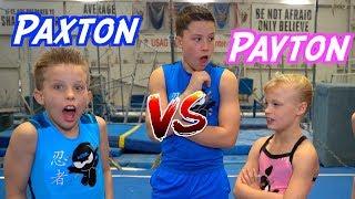 Sister VS Brother TWIN Gymnastics Rematch