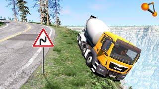 ПОВОРОТ СМЕРТИ НЕ СПРАВИЛСЯ С УПРАВЛЕНИЕМИ НА СПУСКЕ  BeamNG.drive