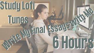 All Nighter Essay Crisis Study with Me  Study Beats Lofi Playlist + Relaxing Ambience  Yale PhD