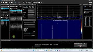 AIRSPY SDR# Studio 1918 running the fast scanner on the Aircraft band