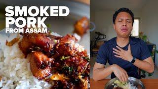 Cooking Assams Smoked Pork For The First Time  Vishal Langthasa