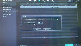 No Hdd problem fix dahua dvr xvr nvr.